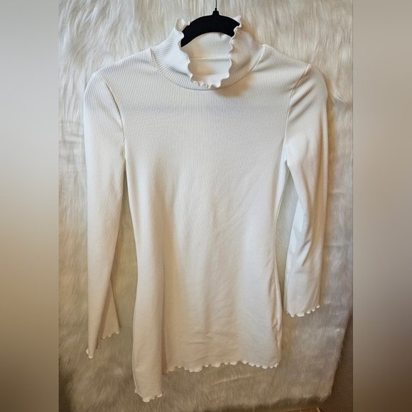 SHEIN Ribbed 90's Long Sleeve Sweater Dress - Picture 2 of 8